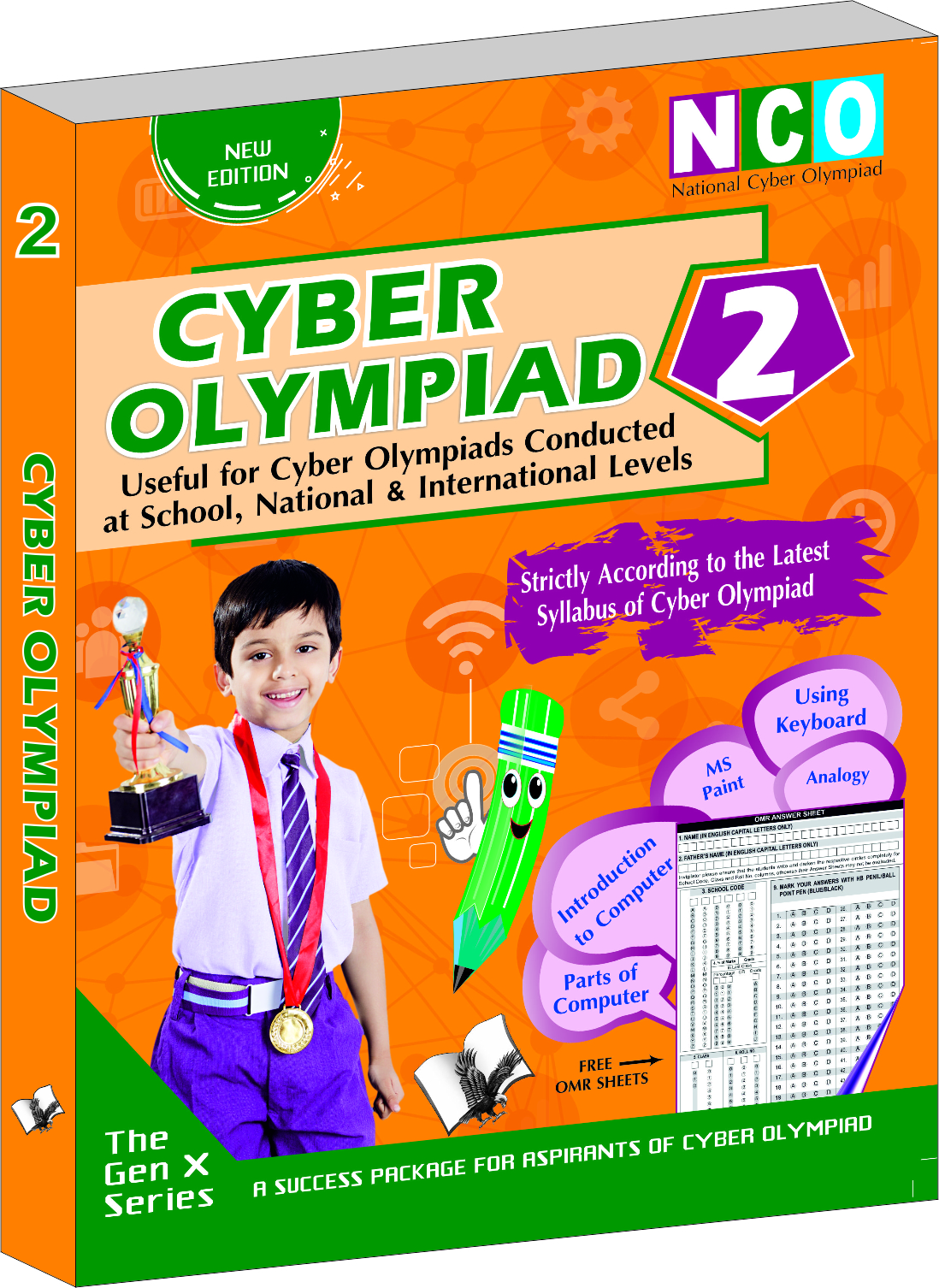 National Cyber Olympiad - Class 2(With OMR Sheets)-Theories with examples, MCQs & solutions, Previous questions, Model test papers