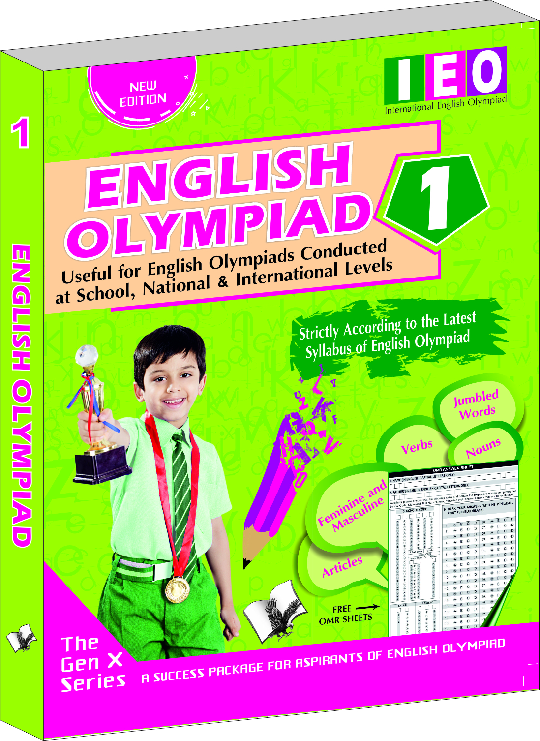 International English Olympiad - Class 1 (With OMR Sheets)-Essential principles with examples, MCQs & solutions, Model test papers