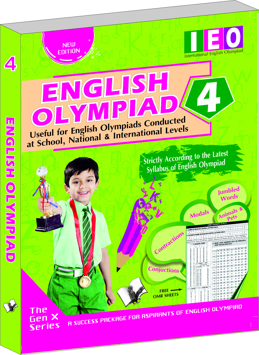International English Olympiad - Class 4(With OMR Sheets)-Essential principles with examples, MCQs & solutions, Model test papers