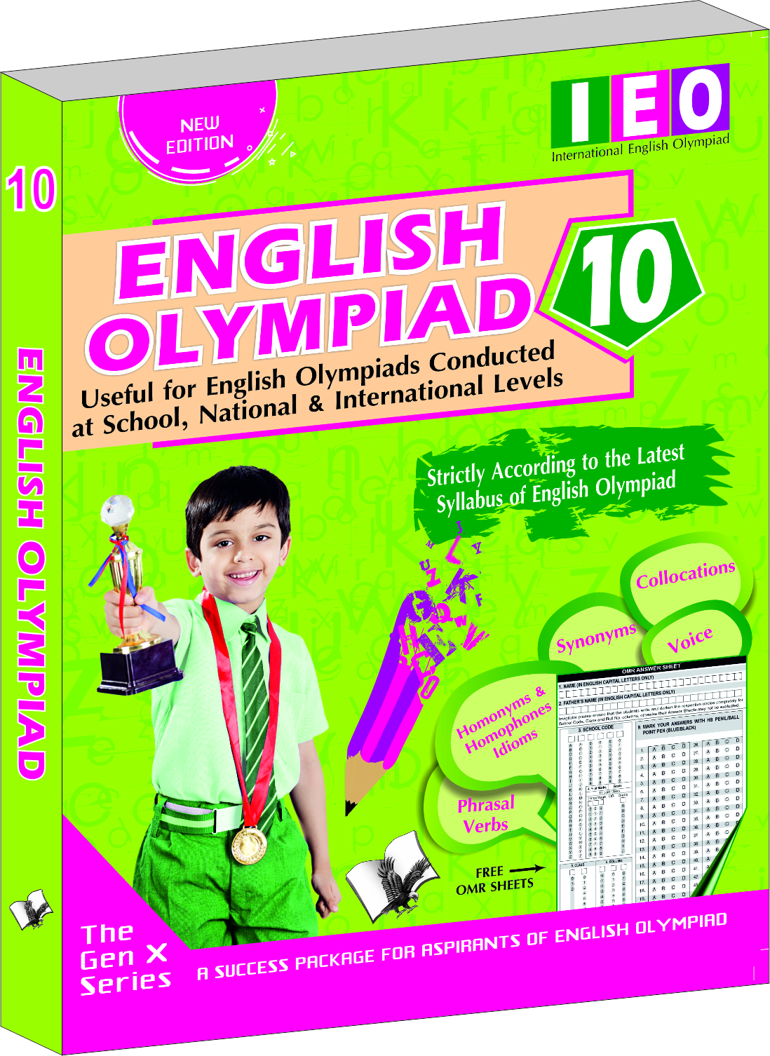 International English Olympiad - Class 10 (With OMR Sheets)-Essential principles with examples, MCQs & solutions, Model test papers
