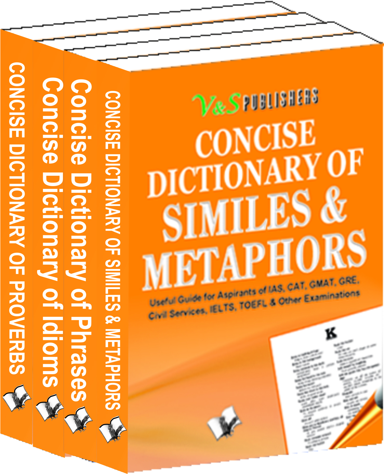 Concise Dictionary English Idioms, Proverbs, Phrases, Similies & Methaphors Value Pack-Effective use of Synonyms, Antonyms, Idioms, Proverbs, Phrases, Similes & Metaphors for writing impressive English