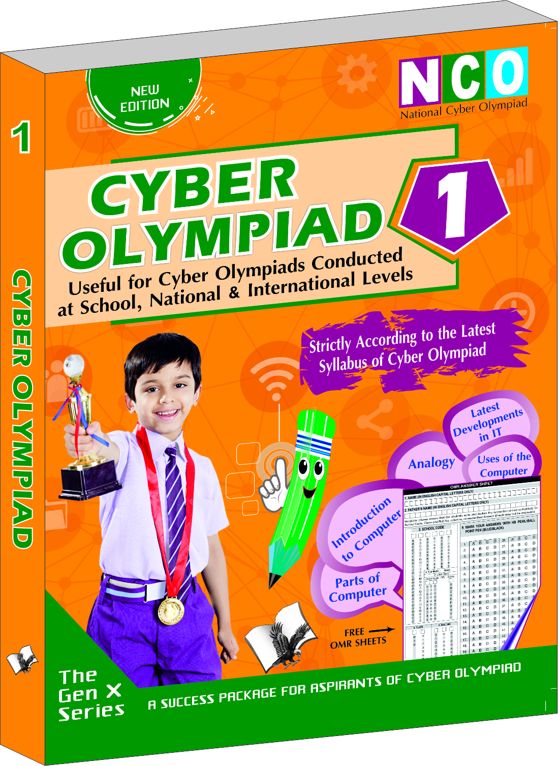 National Cyber Olympiad - Class 1 (With OMR Sheets)-Theories with examples, MCQs & solutions, Previous questions, Model test papers
