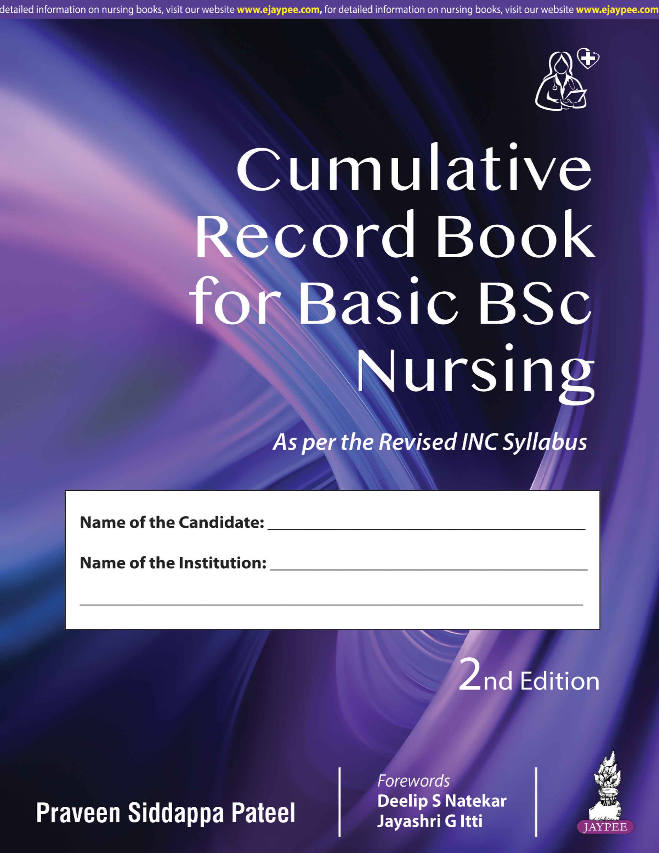 Cumulative Record Book For Basic Bsc Nursing