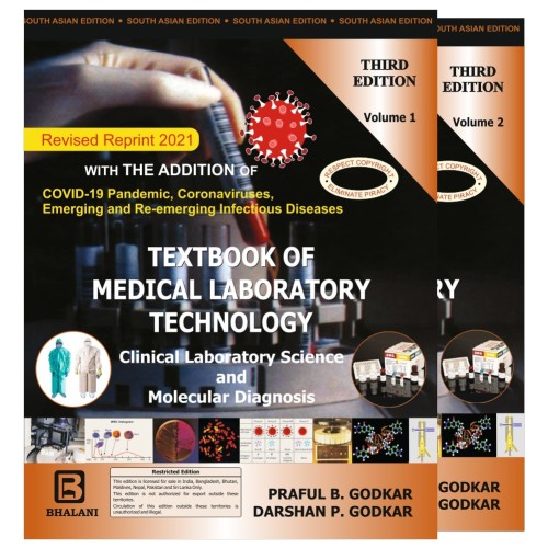 Textbook Of Medical Laboratory Technology(MLT) Vol - 1&2 3/E-  Revised Reprint 2021