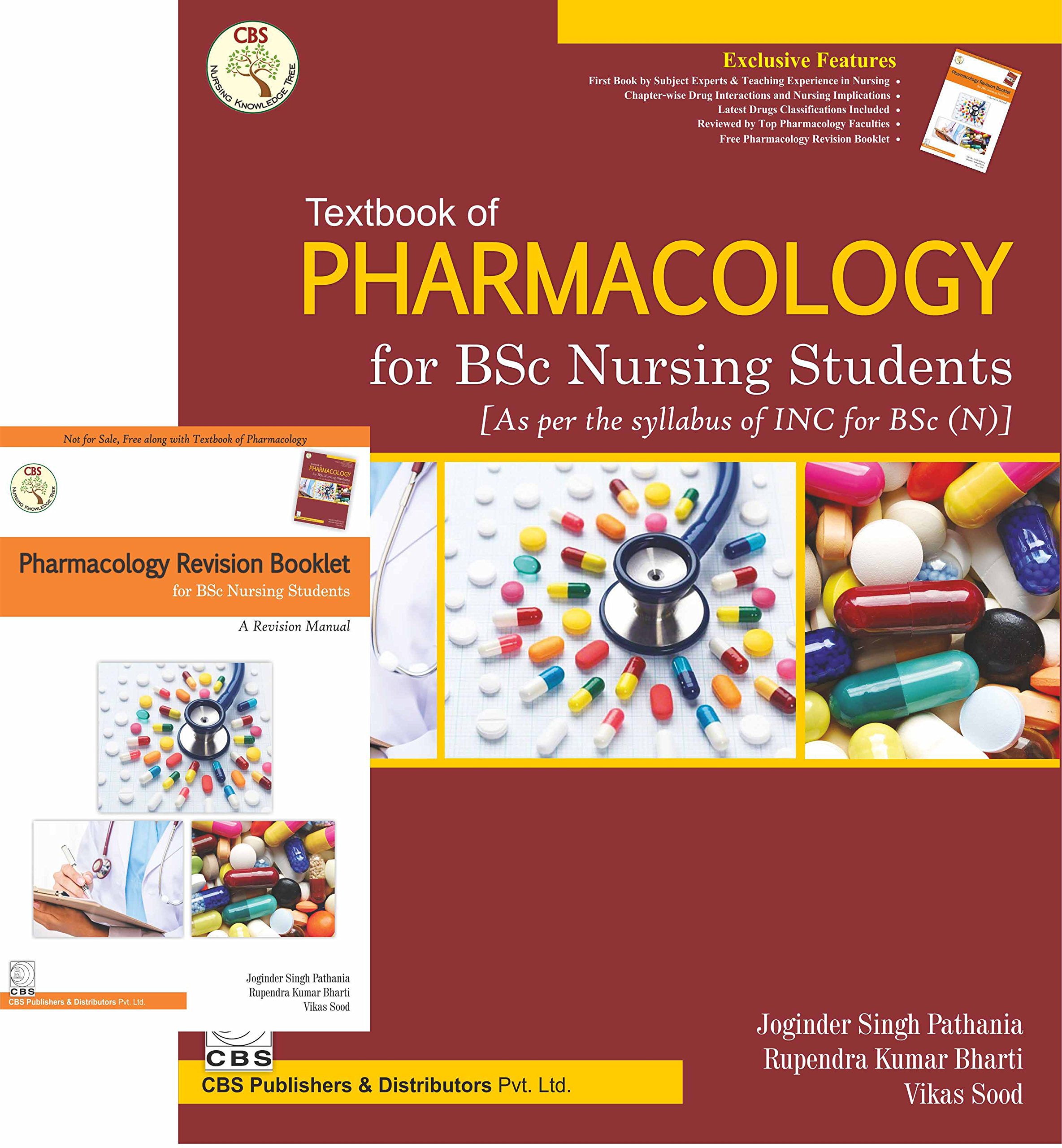 Textbook Of Pharmacology For Bsc Nursing Students Plus Pharmacology Booklet (Pb)