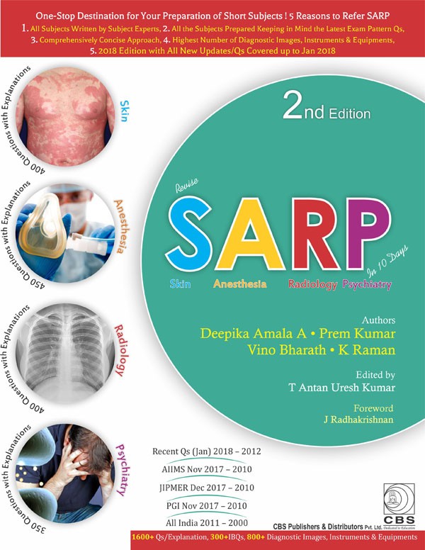 Revise Sarp Series (Skin Anesthesia Radiology Psychiatry) In 10 Days 2Ed (Pb 2018)