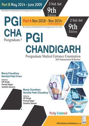 Pgi Chandigarh Postgraduate Medical Entrance Examination Self-Assessment & Review, 9E, 2 Vols. Set (Pb)