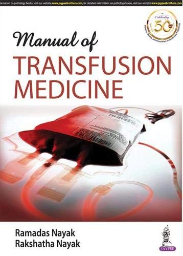 Manual Of Transfusion Medicine