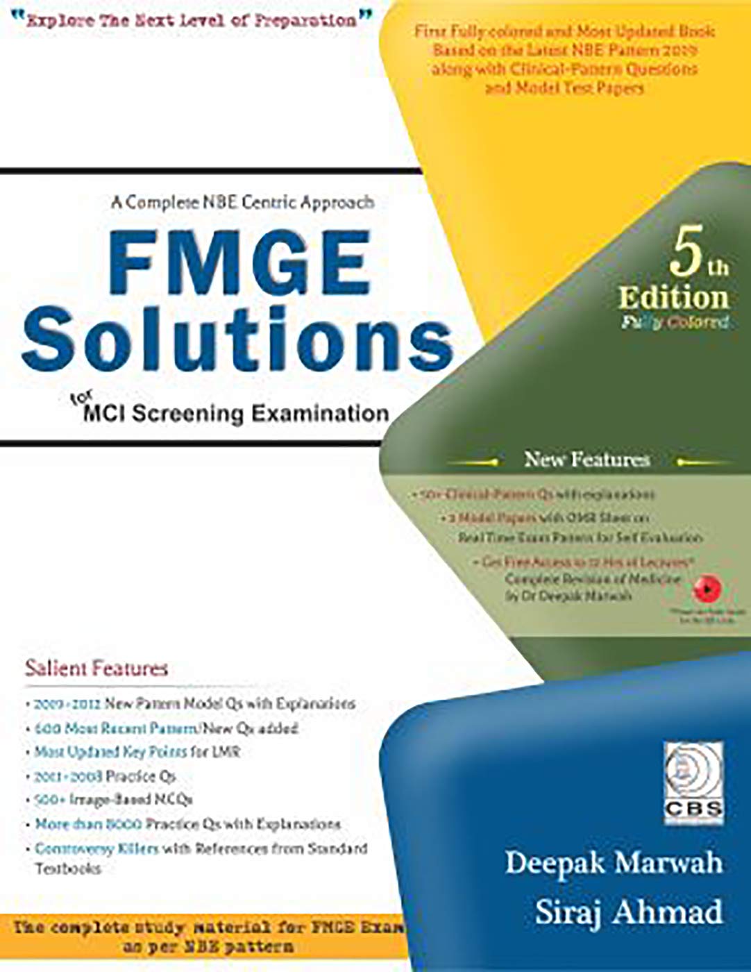 A Complete Nbe Centric Approach Fmge Solutions For Mci Screening Examination, 5E Fully Colored (Hb)