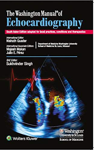 The Washington Manual Of Echocardiography South Asian Edition