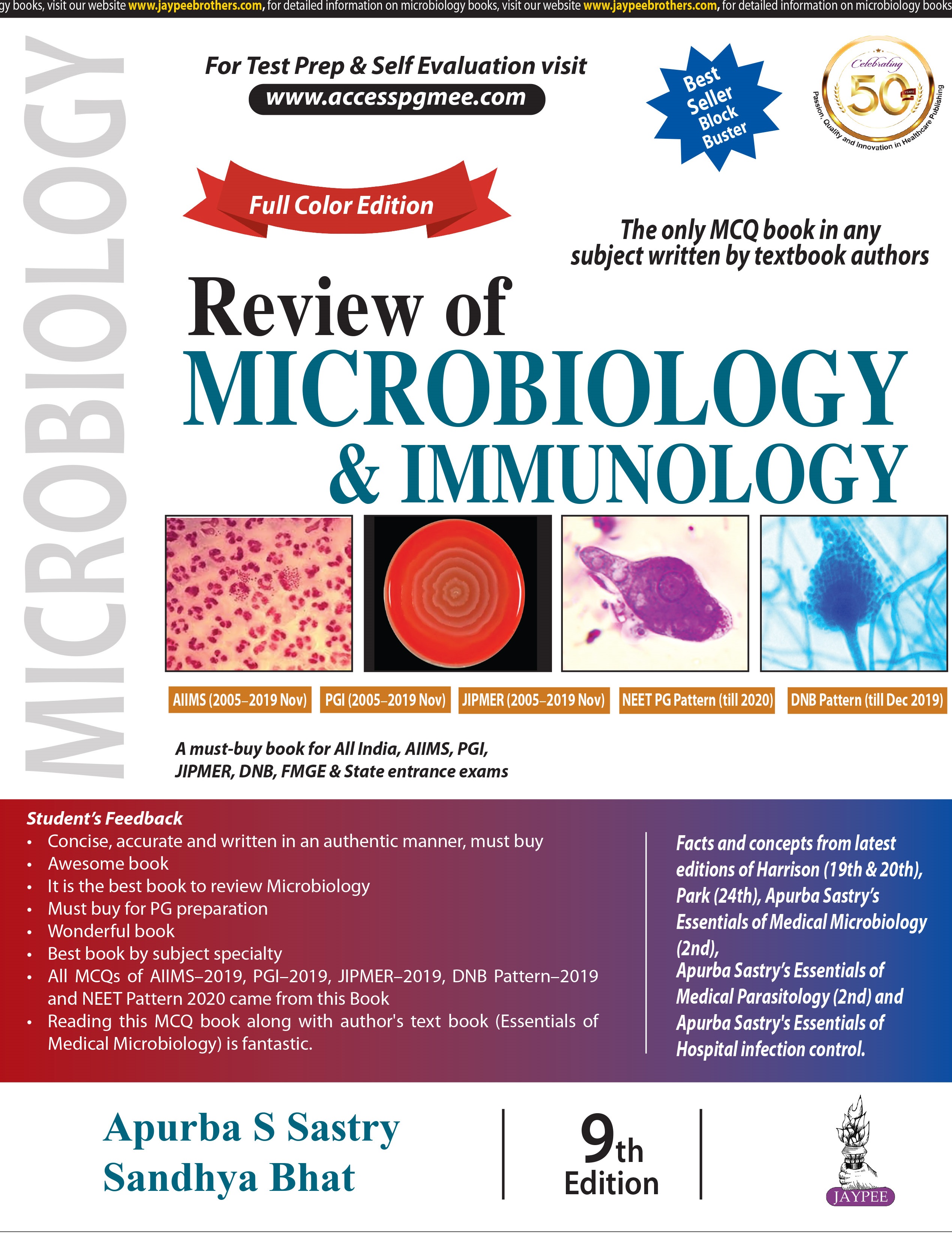 Review Of Microbiology & Immunology 9/e Reprint
