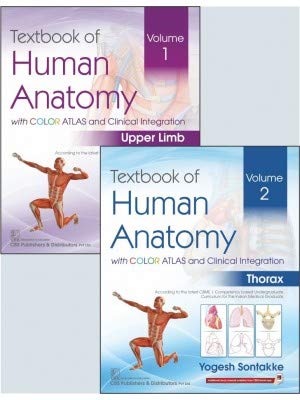 Textbook Of Human Anatomy With Color Atlas And Clinical Integration Volume 1 Upper Limb And Volume 2 Set (Pb 2021)