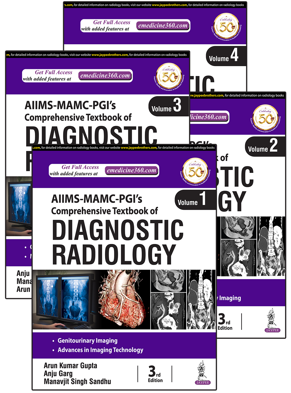 AIIMS-MAMC-PGI’s Comprehensive Textbook of Diagnostic Radiology (4 Volumes) 	3/e Reprint