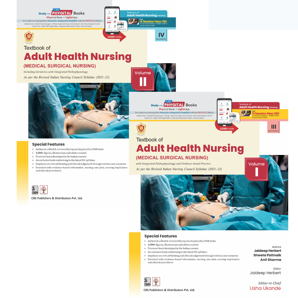 Textbook of Adult Health Nursing (Vol I and II) 2023