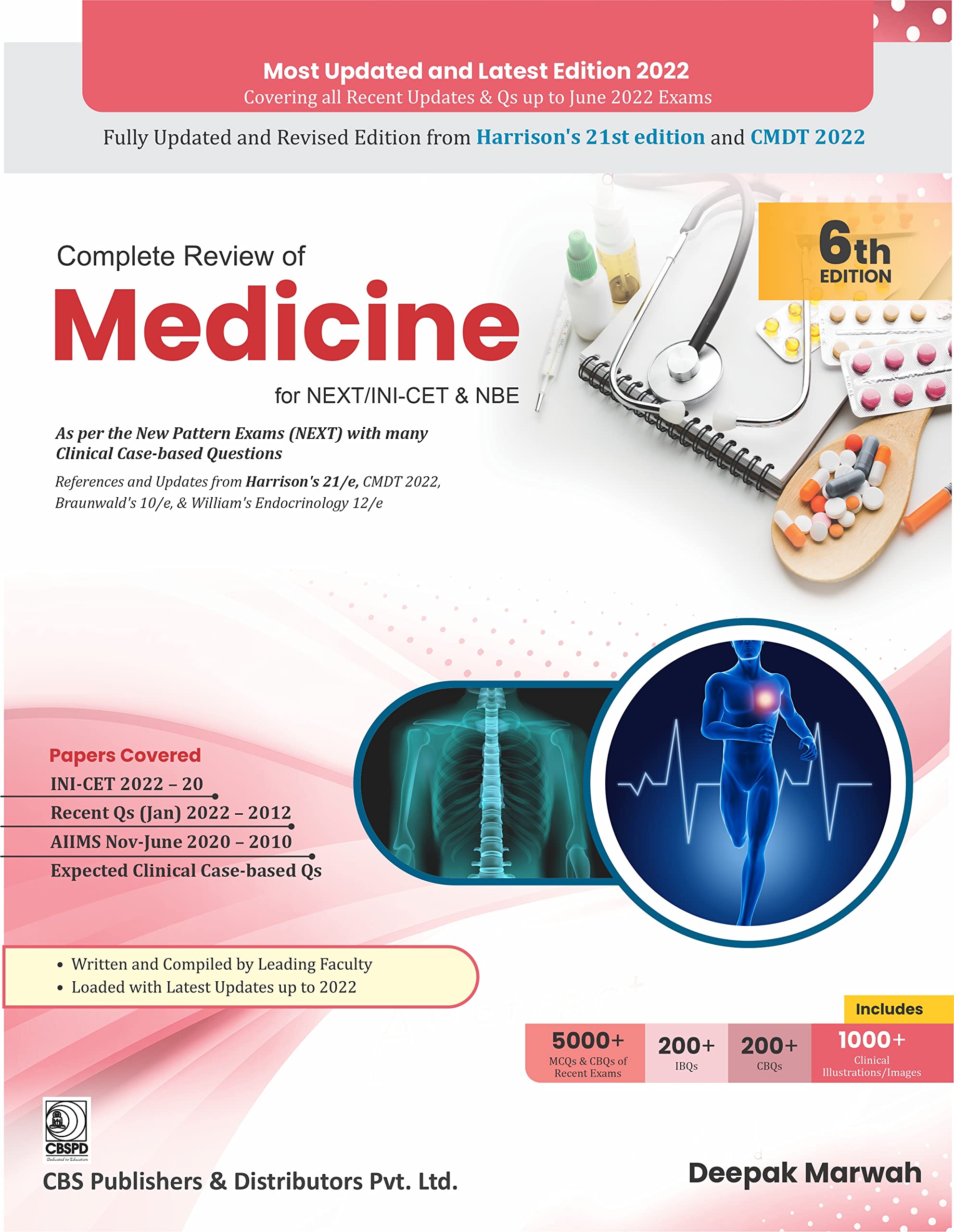Complete Review of Medicine for NEXT/INI-CET & NBE , 6th edition -2023)