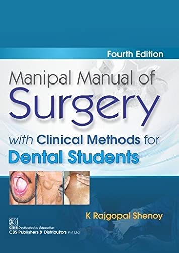 Manipal Manual Of Surgery With Clinical Methods For Dental Students 4Ed (Pb 2021)