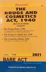 Commercial’S The Drugs And Cosmetics Act, 1940 