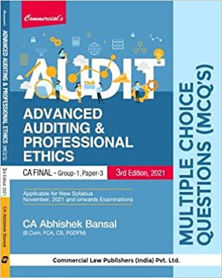 Advanced Auditing & Professional Ethic Mcqs Book