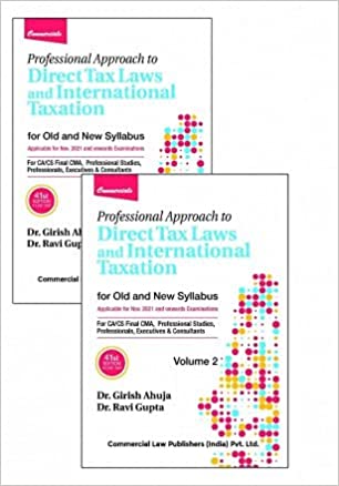 Professional Approach To Direct Tax & International Taxation (Set Of 2 Vols.)