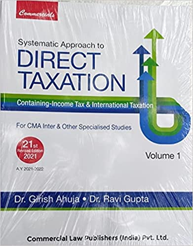 Systematic Approach To Direct Taxation (With Mcqs) (Set Of 2 Vols.)