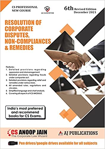 Resolution Of Corporate Disputes, Non-Compliance & Remedies