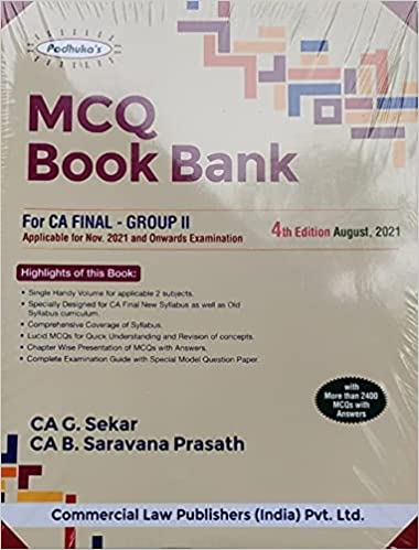 Mcq Book Bank For Ca Final -  Group Ii     