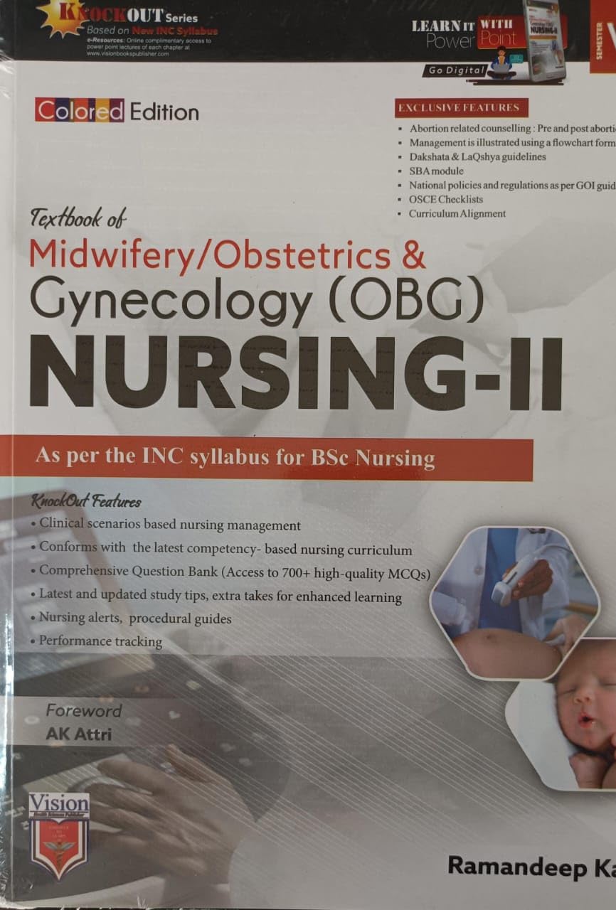 Textbook of Midwifery/Obstetrics & Gynecology Nursing - Ii