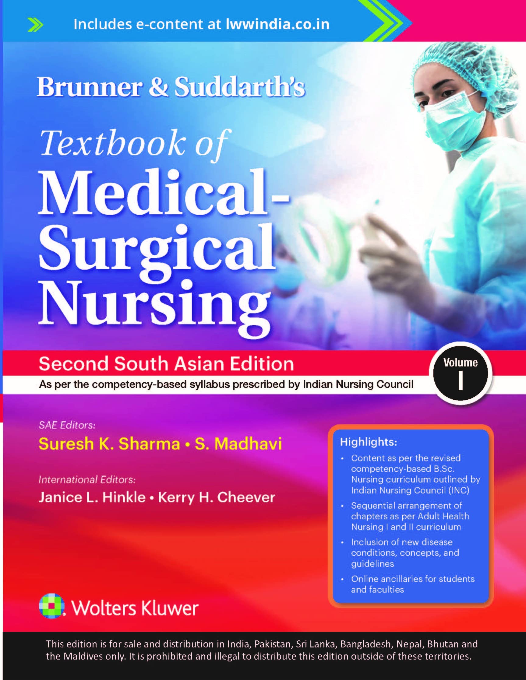 Brunner & Suddarth’s Textbook of Medical-Surgical Nursing (2 Vol. set) 2nd SAE