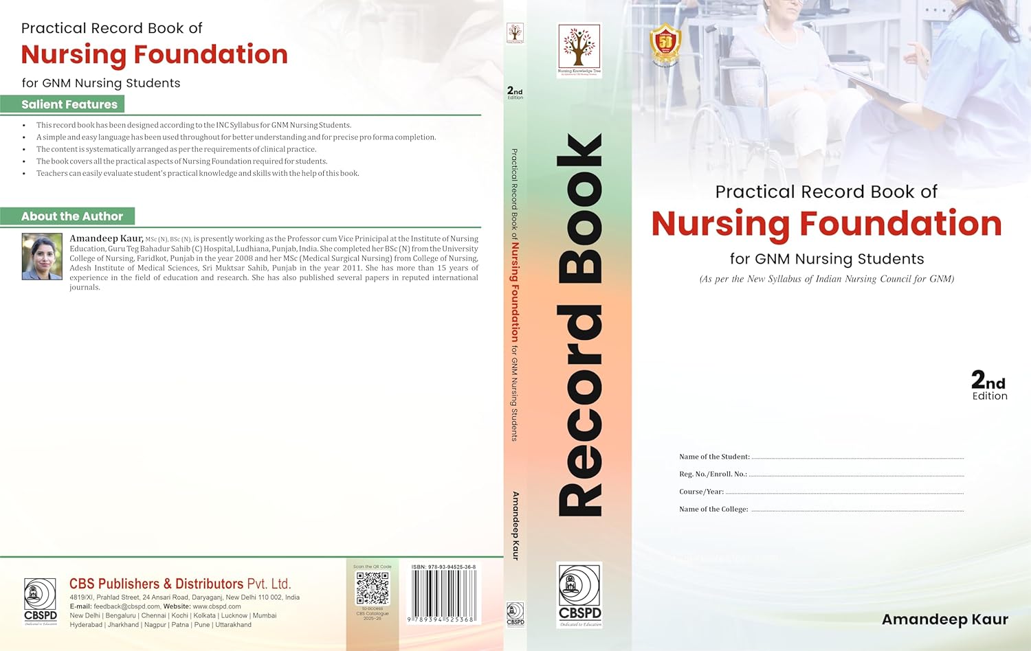 Practical Record Book Of Nursing Foundation For Gnm Nusring Students 2Ed (Pb 2026)