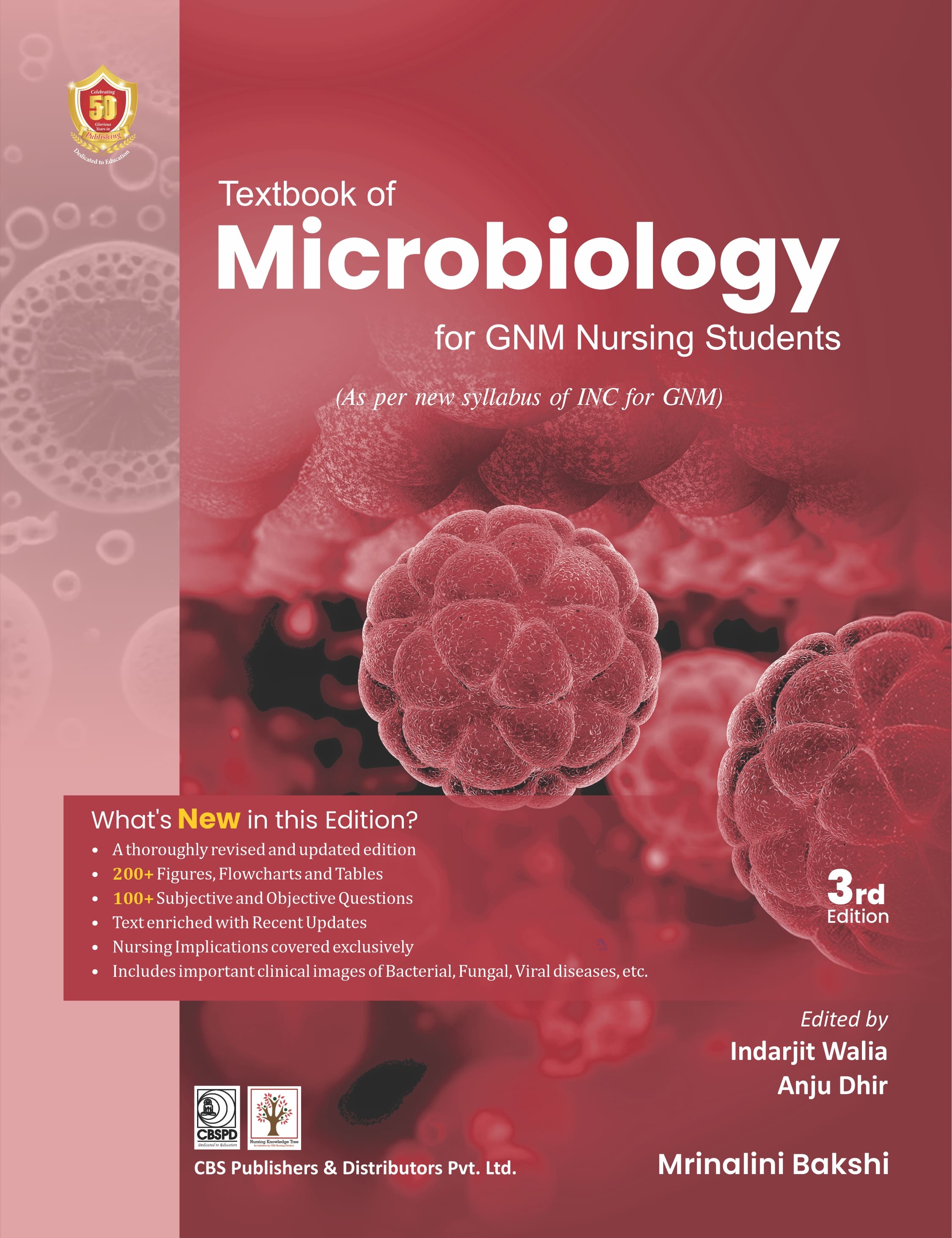 Textbook Of Microbiology For Gnm Nursing Students 3Ed (Pb 2025)
