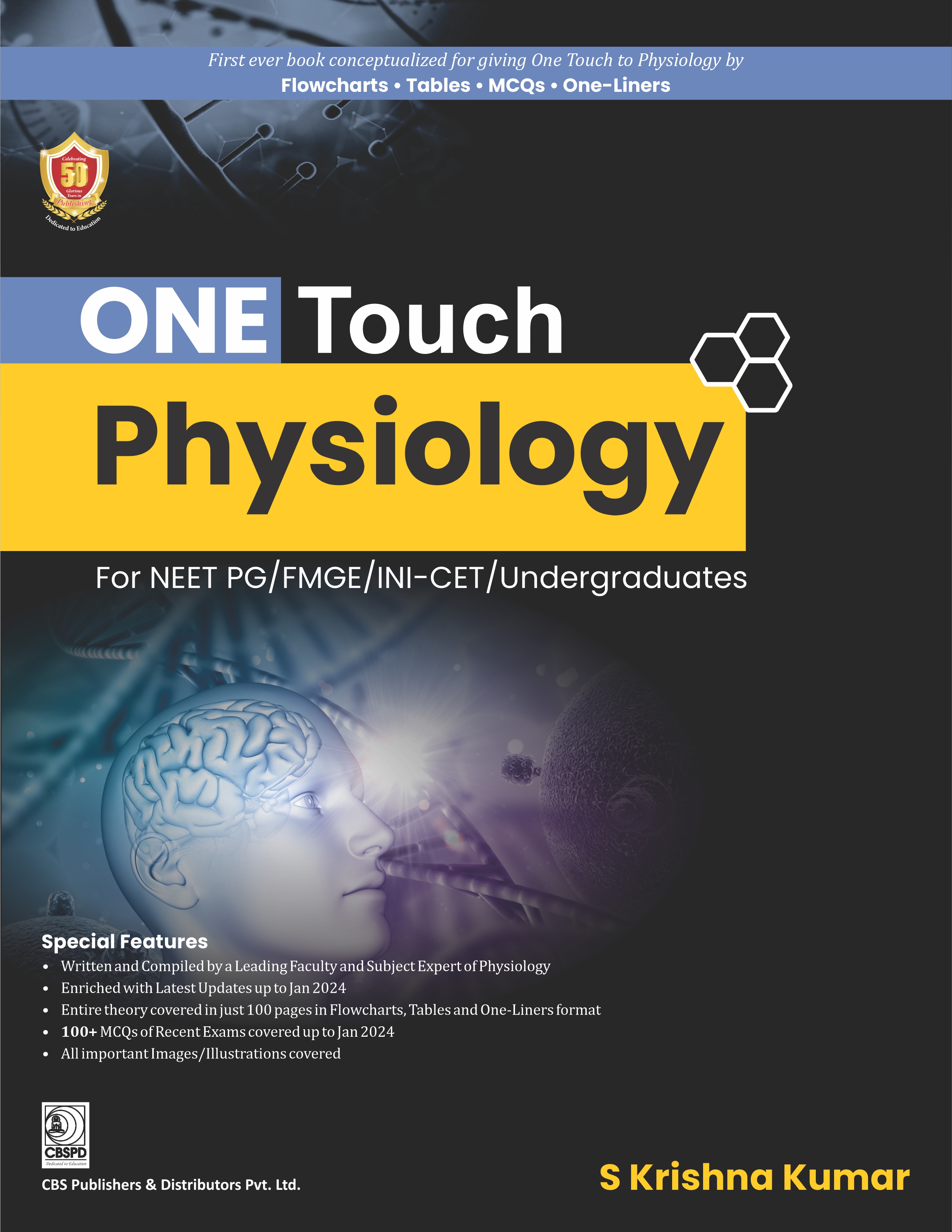 One Touch Physiology For Neet Pg/Fmge/Nin-Cet/Undergraduates (Pb 2024)