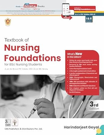 Textbook Of Nursing Foundations For Bsc Nursing I & Ii Semesters 3Ed (Pb 2025)