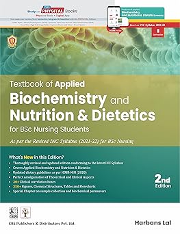 Textbook Of Applied Biochemistry And Nutrition And Dietetics For Bsc Nursing Students 2Ed (Pb 2025)