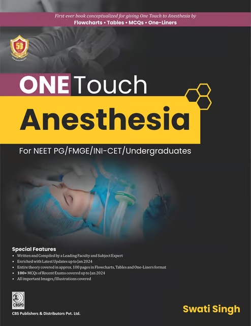 One Touch Anesthesia For Neet Pg/Fmge/Ini-Cet/Undergraduate (Pb 2024)