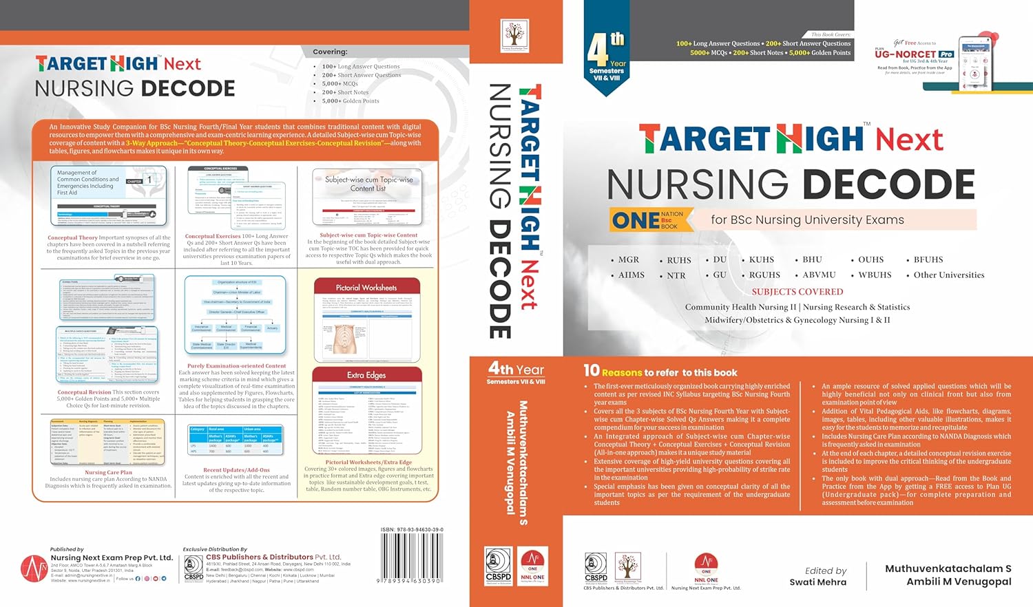 Target High Next Nursing Decode One Nation Bsc Book For Bsc Nursing University Exams 4Th Year Semester Vii & Viii Year (Pb 2025)