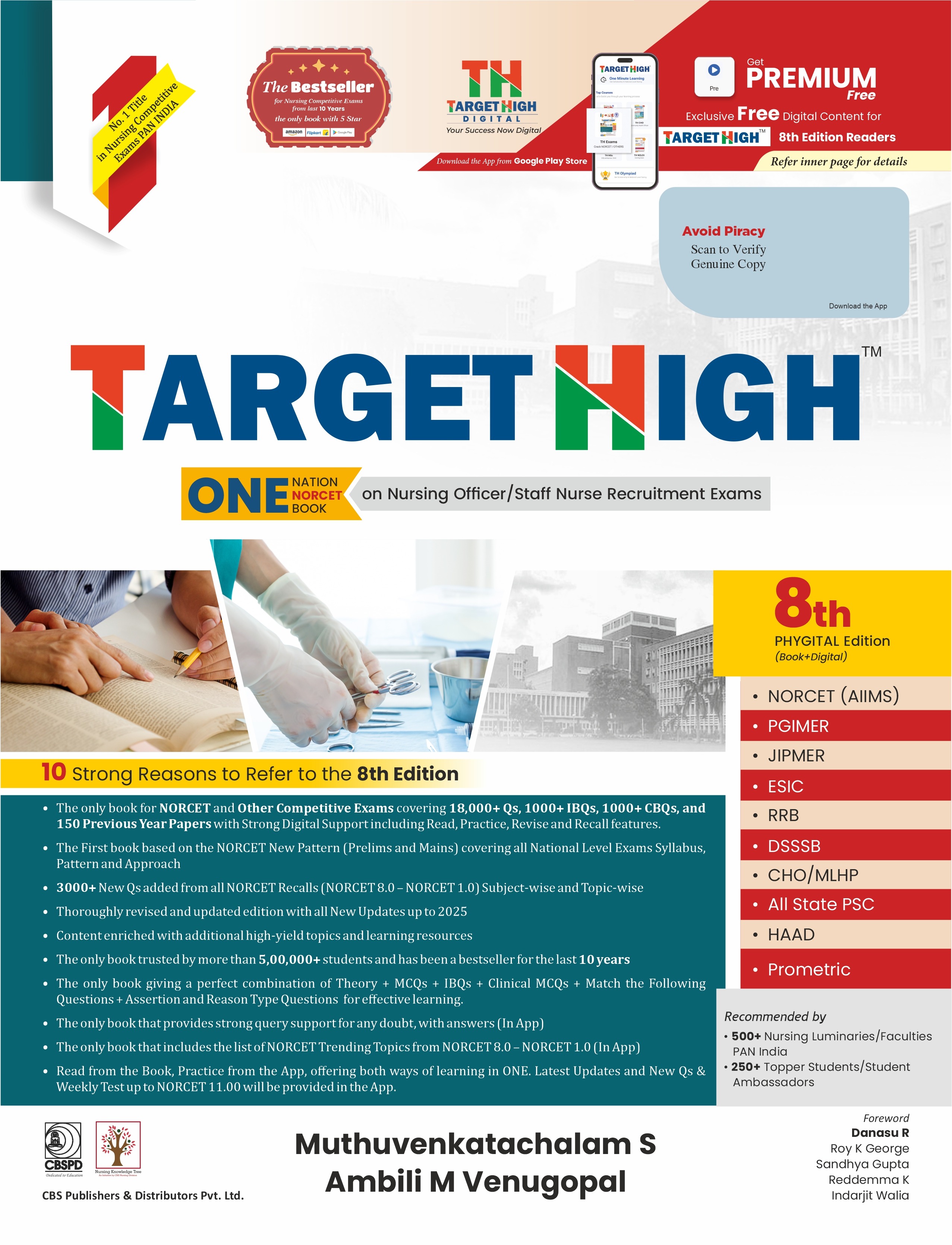 Target High – One Nation One Book for Nursing Officer & Staff Nurse Recruitment Exams