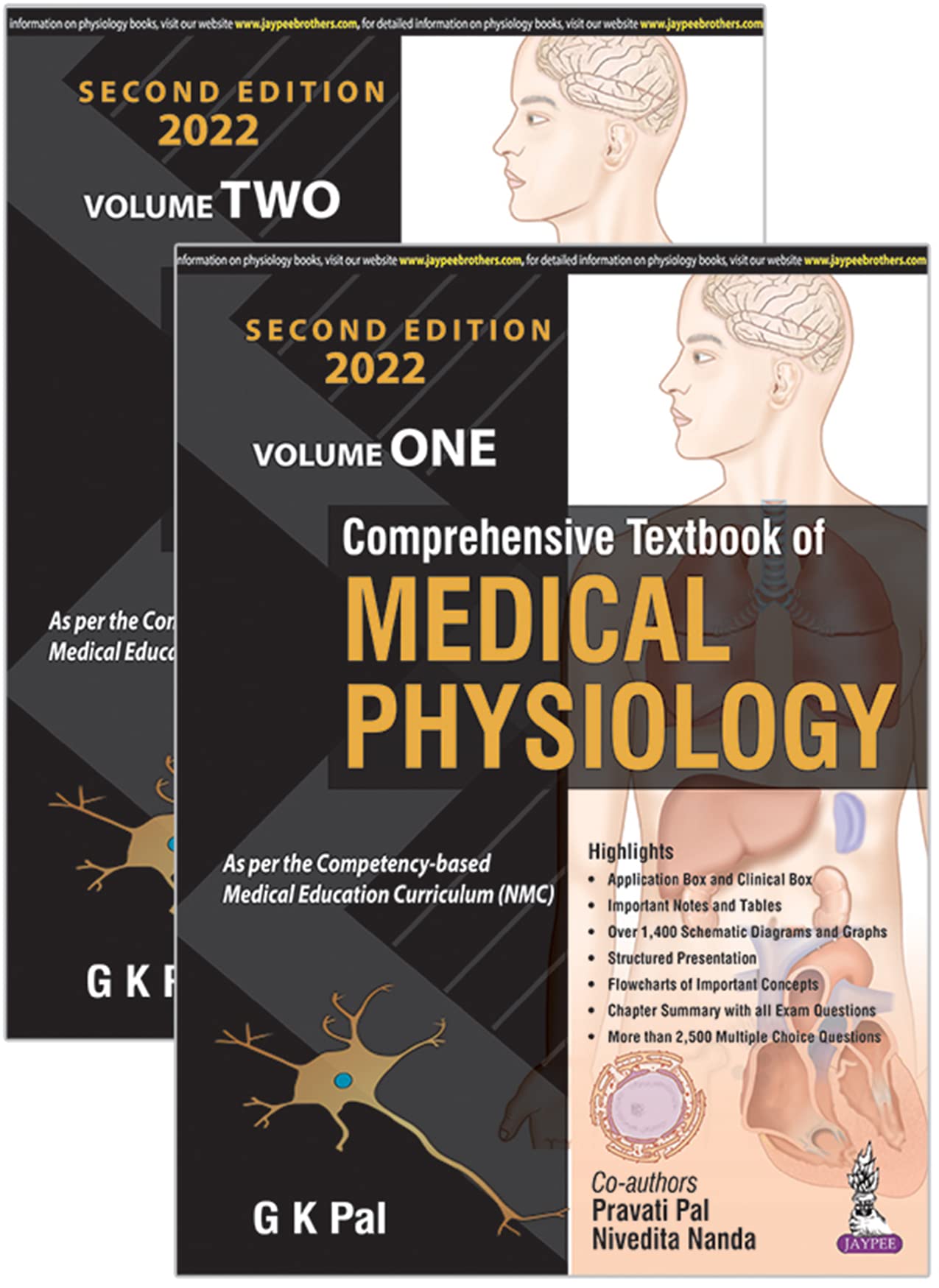 Physiology Combo 1- Comprehensive Textbook of Medical Physiology (Set of 2 Volumes): Two Volume Set Early Clinical Exposure: A Case Based Approach in Clinical Physiology