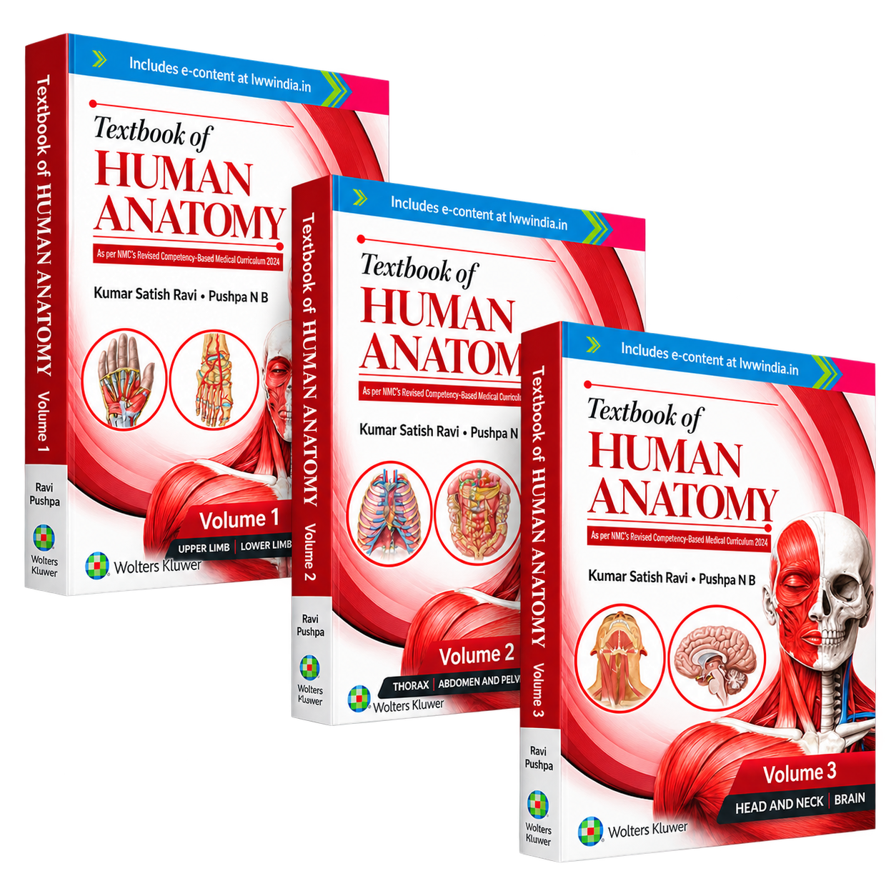 Textbook of Human Anatomy, 3 Vol 1st Edition