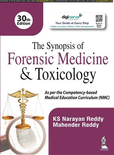 THE SYNOPSIS OF FORENSIC MEDICINE & TOXICOLOGY