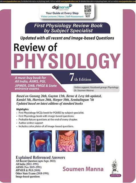 Review of Physiology,  7th edition 2023